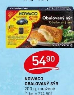 Sýr obalovaný mražený Nowaco