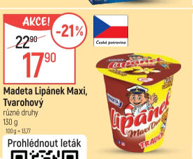Dezert Lipánek tvarohový Madeta