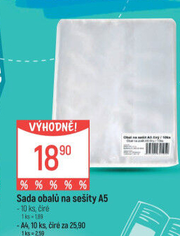 Obaly na sešity A5