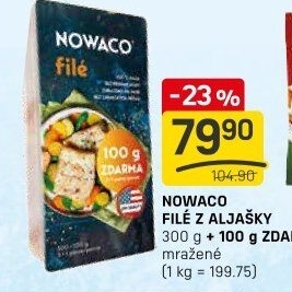 Filé z Aljašky mražené Nowaco
