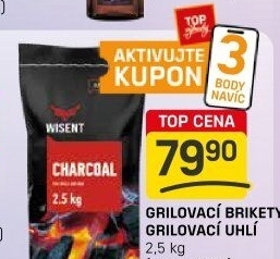 Grilovací uhlí Wisent