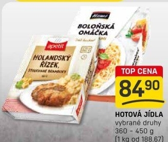 Hotová jídla Apetit