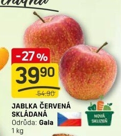 Jablka červená Gala