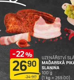 Maďarská slanina pikantní Sláma