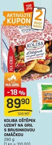 Oštěpek na gril Koliba Mlékárna Bystřice pod Hostýnem