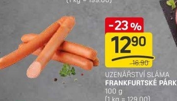 Párky frankfurtské Sláma