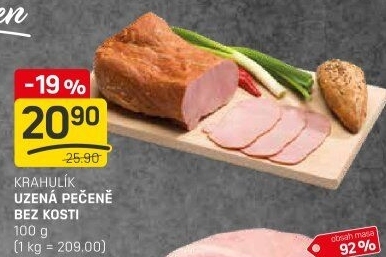 Pečeně uzená bez kosti Krahulík