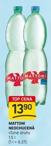 Přírodní voda Mattoni