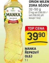 Řepkový olej Manka Fabio