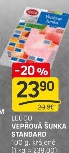 Šunka vepřová standard LE&amp