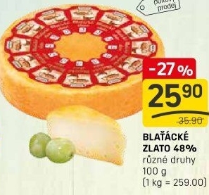 Sýr Blaťácké zlato Madeta
