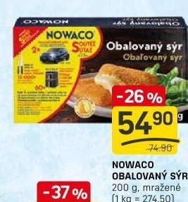 Sýr obalovaný mražený Nowaco