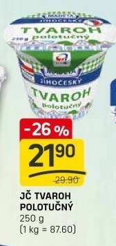 Tvaroh polotučný Jihočeský Madeta
