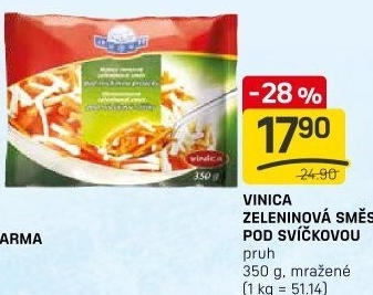 Zeleninová směs pod svíčkovou mražená Vinica