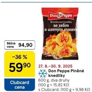 Plněné knedlíky mražené Don Peppe