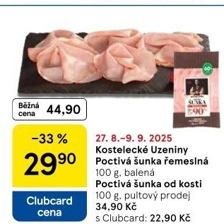 Šunka poctivá od kosti