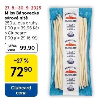 Sýrové nitě Bánovecké Milsy