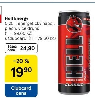 Energetický nápoj Hell
