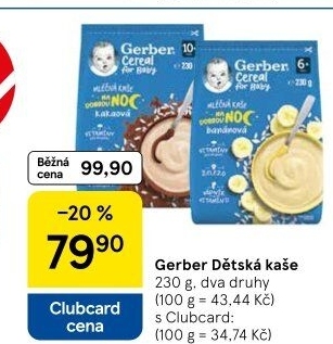 Kaše Gerber Natural for Baby