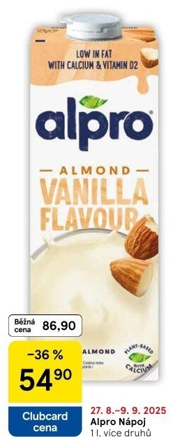 Rostlinné nápoje Alpro