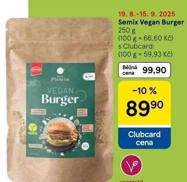 Směs na veganský burger Pro Planetu Semix