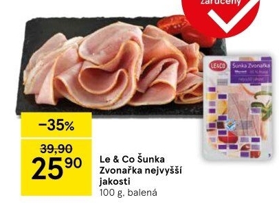 Šunka Zvonařka nejvyšší jakosti LE&amp