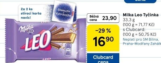 Tyčinka Leo Milka