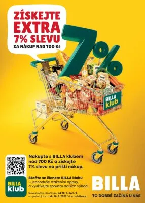 akční leták BILLA 27.8.2025-2.9.2025