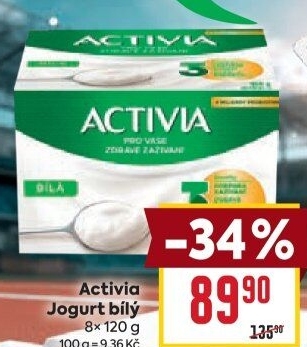 Bílý jogurt Activia Danone