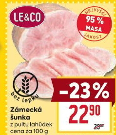 Šunka Zámecká nejvyšší jakosti LE&amp