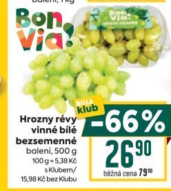 Hrozny bílé bezsemenné