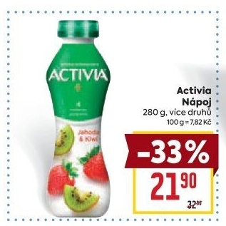 Jogurtový nápoj Activia Danone
