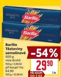 Těstoviny semolinové Barilla