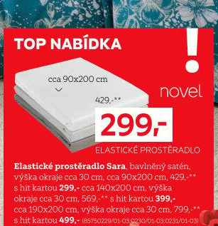 ELASTICKÉ PROSTĚRADLO