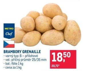 Brambory konzumní Grenaille Metro Chef