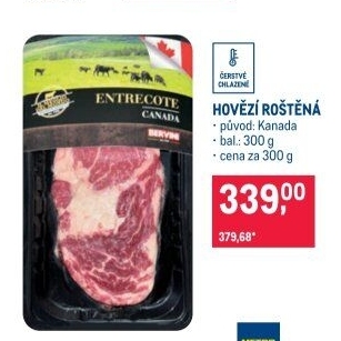 Hovězí roštěná steak Bervini Primo