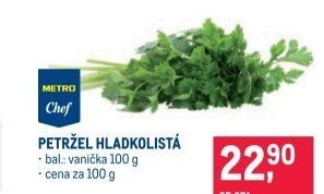 Nať petrželová hladkolistá čerstvá Metro Chef