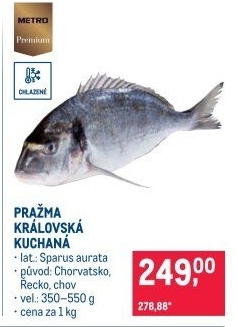 Pražma královská kuchaná Metro Premium