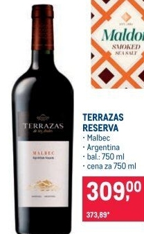 Víno Malbec Reserva Terrazas