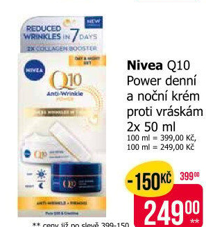 Balení krém denní a noční proti vráskám Q10 Power Nivea