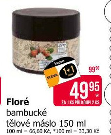 Bambucké tělové máslo Floré