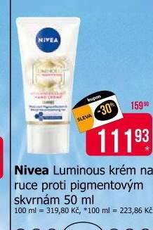 Krém na ruce Luminous Nivea