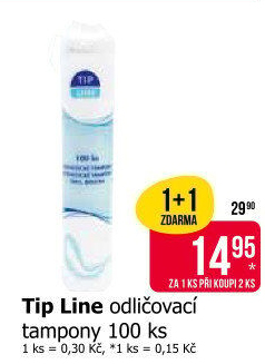 Odličovací tampony Tip Line