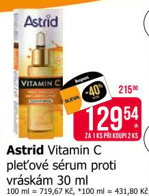 Pleťové sérum proti vráskám Vitamin C Astrid