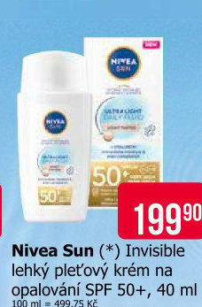Pleťový krém Daily Fluid OF 50+ Ultra light daily Nivea Sun