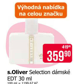 Toaletní voda dámská Selection s.Oliver