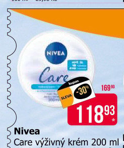 Výživný krém Care Nivea