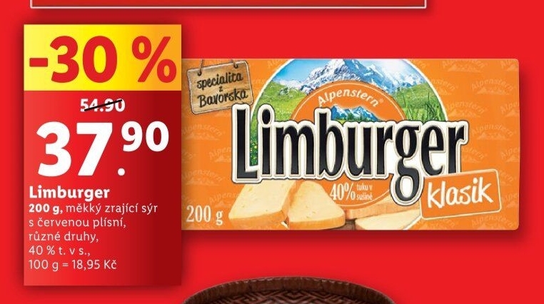 Sýr Limburger Alpenstern