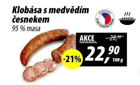 Klobása s medvědím česnekem