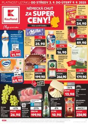 akční leták Kaufland 3.9.2025-9.9.2025